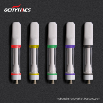 Wholesale CBD cartridge vaporizer 0.5ml/1.0ml ceramic Core Full Ceramic Glass cbd oil cartridge